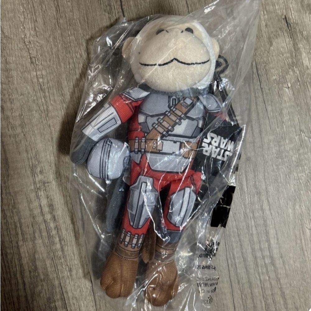 MLB Plush Monkey in Gray and Red Outfit